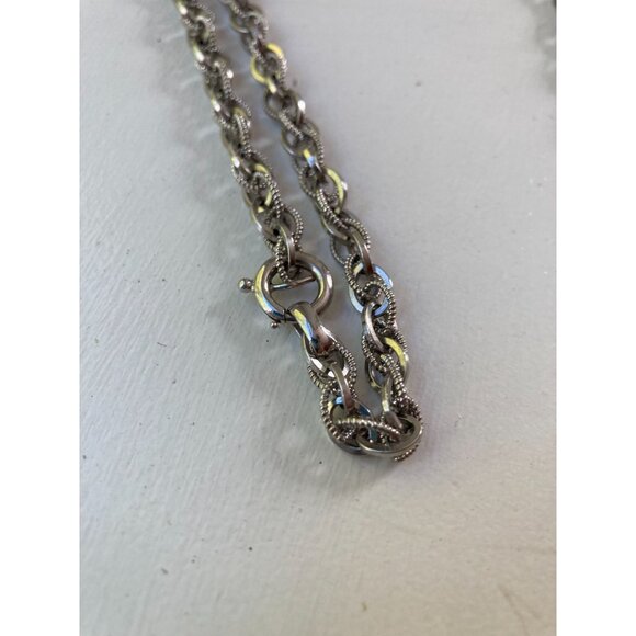 Vintage 30" Opera Rope Chain Napier Silver Tone - Picture 9 of 11